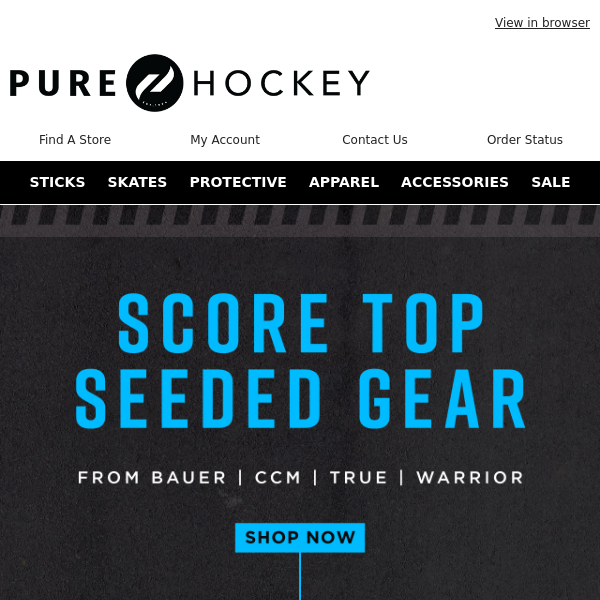 Pure Hockey! Get A Leg Up On The Competition 🏒 Snag Up 50% Savings On Top Gear From The Best Brands!