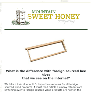 Foreign Sourced Hive Ware - Is Methyl Bromide good for your bees?