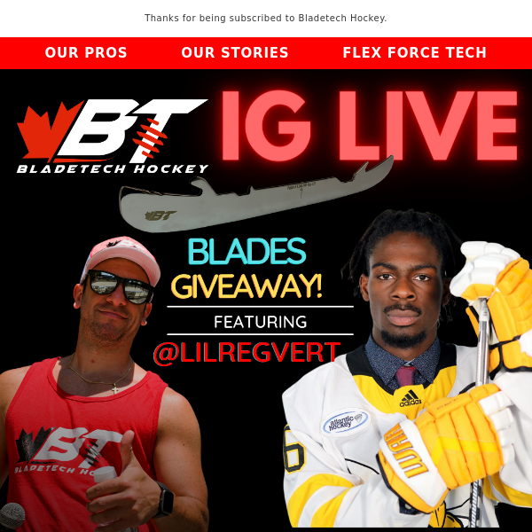 Giveaway - Bladetech IG LIVE March 21