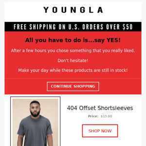 Hurry! Take 15% off everything in our store! - YoungLA
