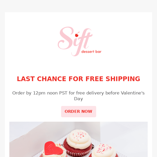 Last Day for Free Shipping