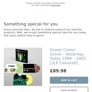 BOXSET! Ocean Colour Scene - Yesterday Today 1999 – 2003 [3LP Coloured]