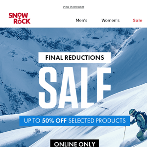 Sale | Up to 50% off selected gear