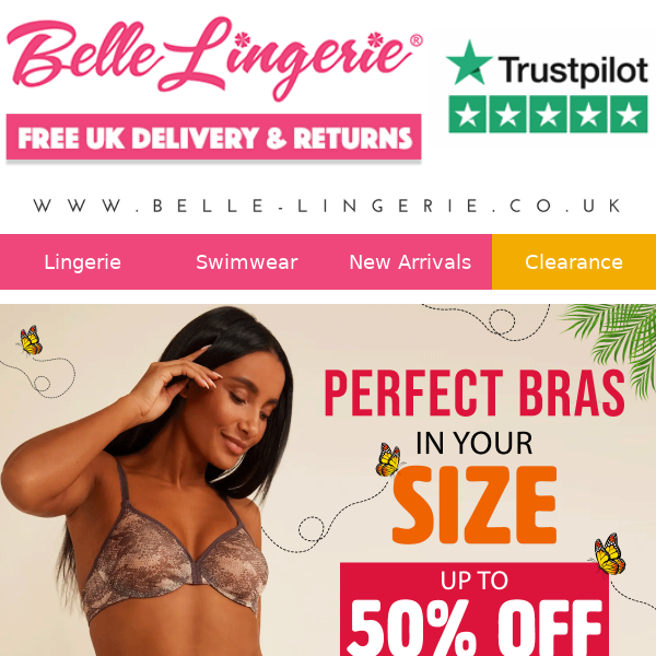 🫶Perfect Bras In YOUR Size  Up to 50% Off! - Belle Lingerie