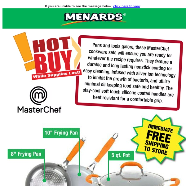 Free Exclusive MasterChef Cookware 30 