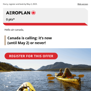 There’s still time to earn up to 4,000 bonus points on flights to Canada
