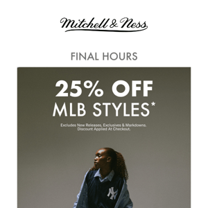 25% MLB Playoff Sale ENDS TONIGHT!
