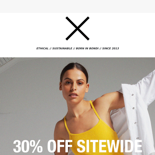 TAKE 30% OFF SITEWIDE NOW