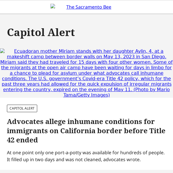 Advocates allege inhumane conditions for immigrants on California border