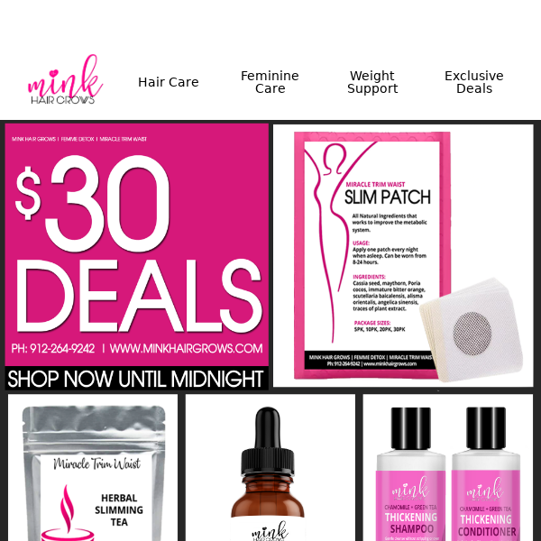 $30 Slim Patches, $30 Slimming Tea & More!