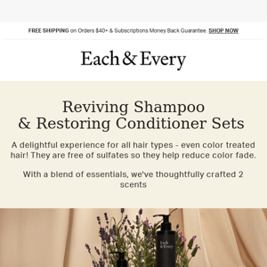 sulfate-free shampoo & conditioner ✋