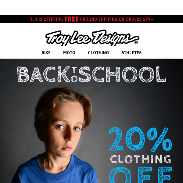 Back 2 Skool - 20% off Clothing