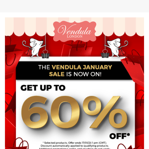 The Vendula January Sale is now on!