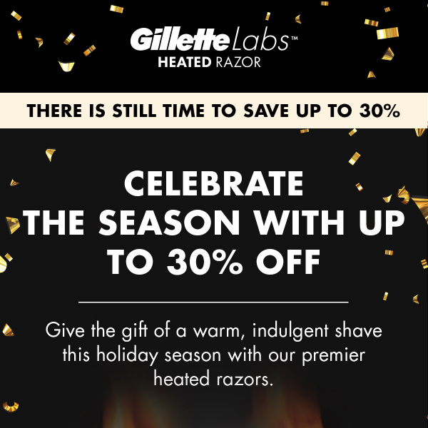 SALE ENDING | Surprise him with a warm shave!