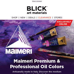 Maimeri | Oil colors in their most authentic form