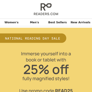25% OFF for National Reading Day 📕