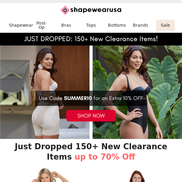 JUST DROPPED: 150+ New Clearance Items! - Shapewear USA