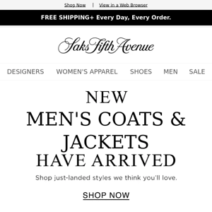 New Men's Coats & Jackets we found just for you