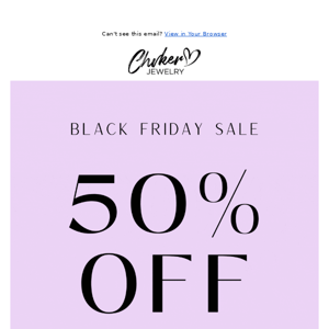 ICYMI: 50% OFF is here! 😱💗✨