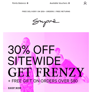 30% OFF SITEWIDE - IT'S ON!