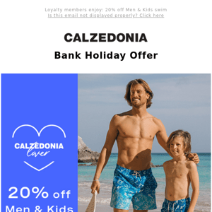 Deal alert: 20% Men's & Kids' Swimwear