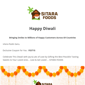 Sitara Foods Exclusive for you this Diwali