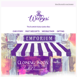 WeeBox Emporium Closing Soon!