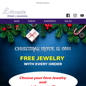 📣 FREE JEWELRY with every order😱