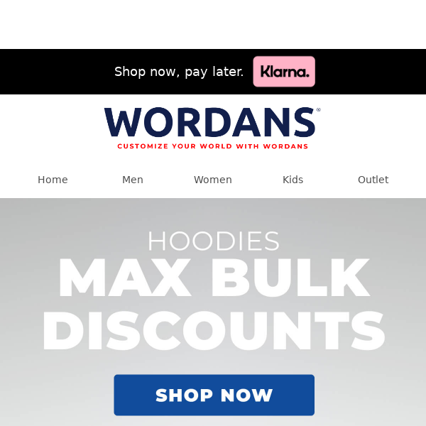 Max Bulk Discounts on Hoodies! Gildan, Champion, Columbia...