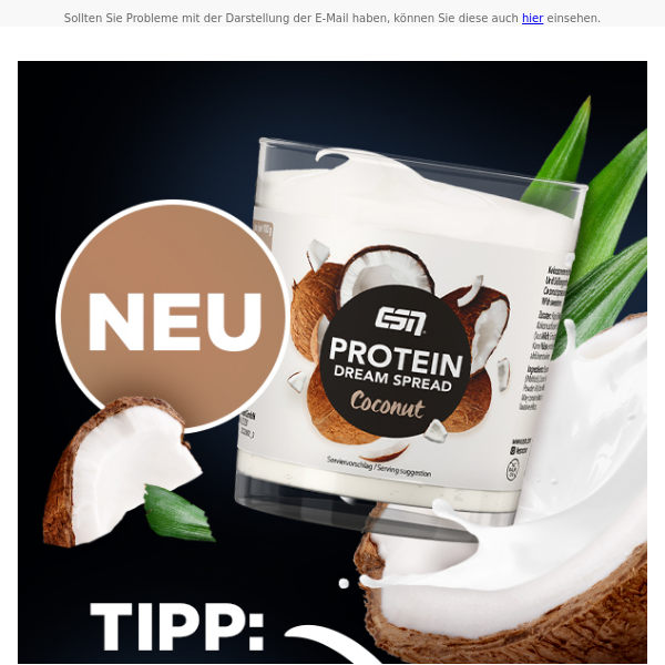 NEU: ESN Protein Dream Cream Coconut + 4 für 3 auf ESN