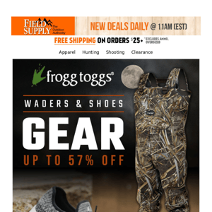 🐸 Frogg Toggs Waders, Shoes & more up to 57% off!