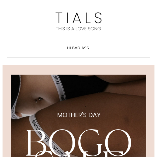 Mother's Day Sale: Sustainable Intimates BOGO Free