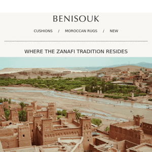 Handmade Bliss: Benisouk's Zanafi Rugs