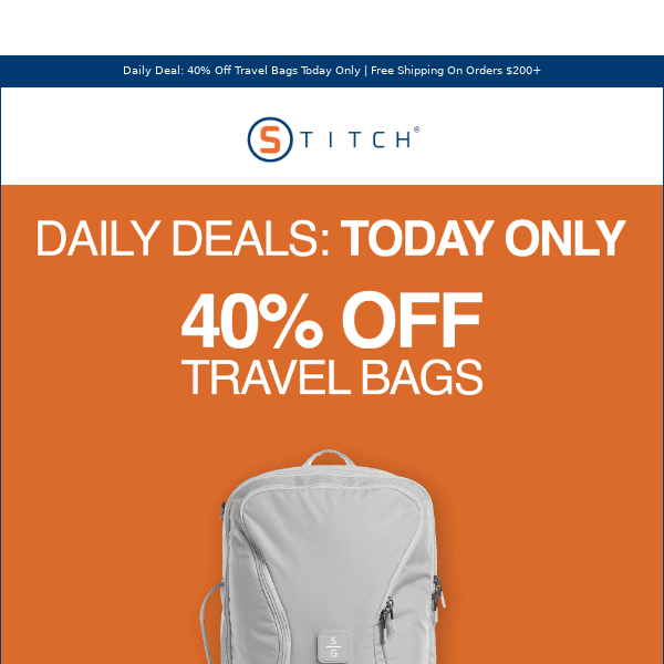 Daily Deal: 40% Off Travel Bags | TODAY ONLY