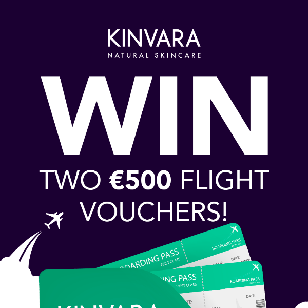 Competition time! Win 2 x €500 flight vouchers! 🤩✈️