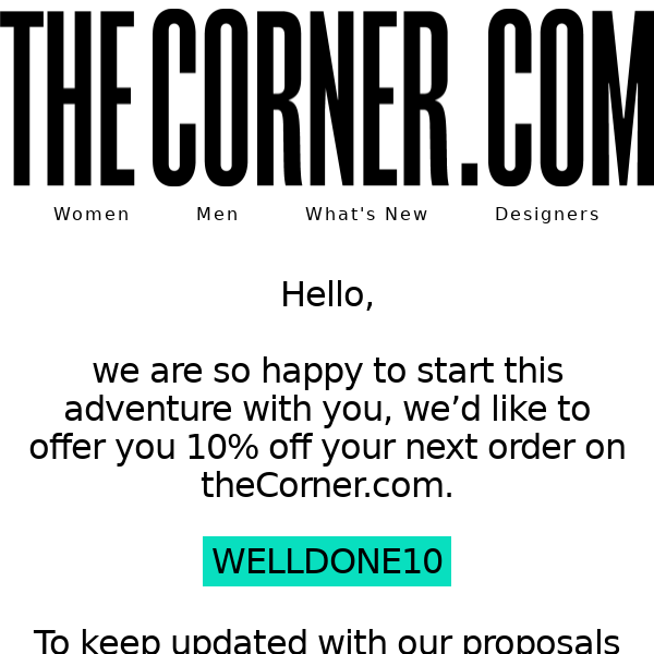 Curated. Directional. International. This is TheCorner.com