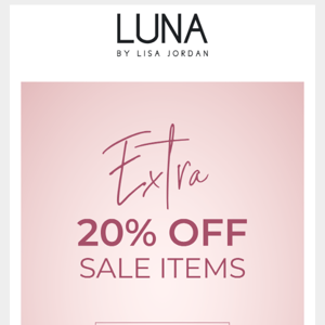 Last Chance! EXTRA 20% OFF Sale Items