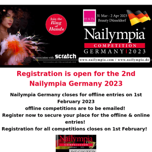 Registration is open for the 2nd Nailympia Germany 2023