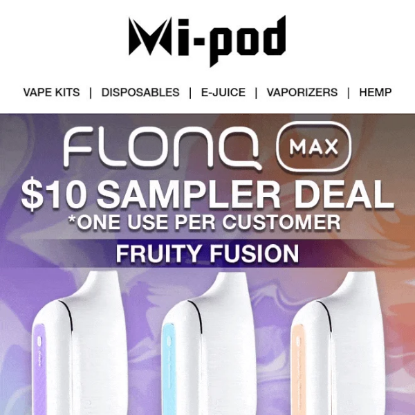 Mi-Pod Online | Hottest Vape Deal of the Summer | Over 75% Off