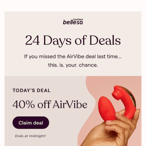 AirVibe is 40% off TODAY ONLY!