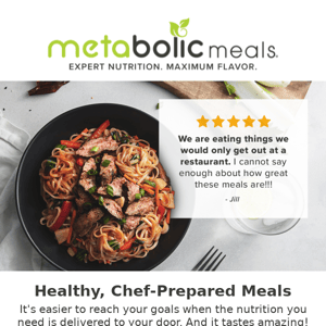 Healthy Meals Delivered!