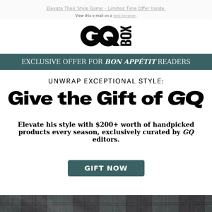 This Season’s Best Gift: An Annual GQ Box Subscription (Worth Over $800)!