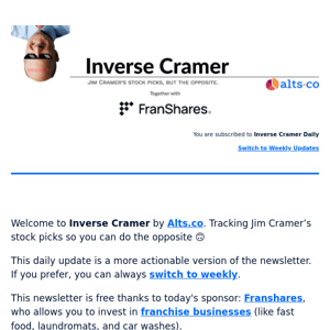 🙃 Inverse Cramer May 18