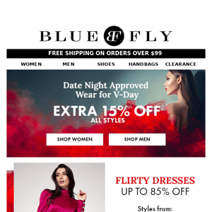 Celebrate VDay in Style! EXTRA 15% Off Party Looks