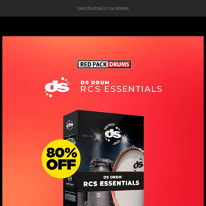 🤩 Get 80% Off RCS Essentials by Red Pack Drums!