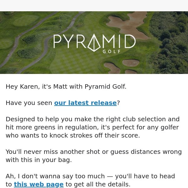 New release 🏌️‍♂️ Meet the Pyramid SNIPER