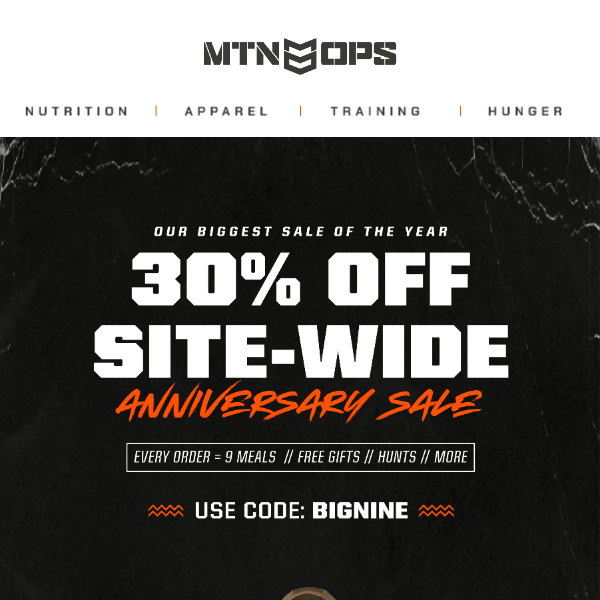 30% SITE-WIDE 💪 Save BIG on EVERYTHING