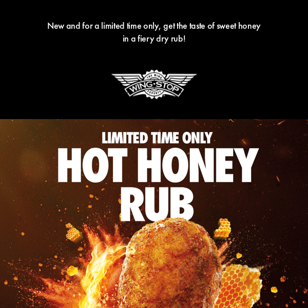 Hot Honey in a dry rub? Yes, please. - Wingstop