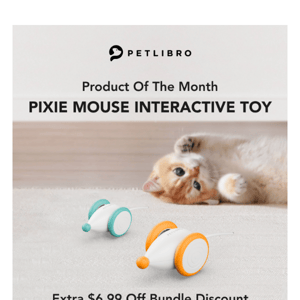 September's Paw-some Pick: Pixie Mouse Interactive Toy🐭