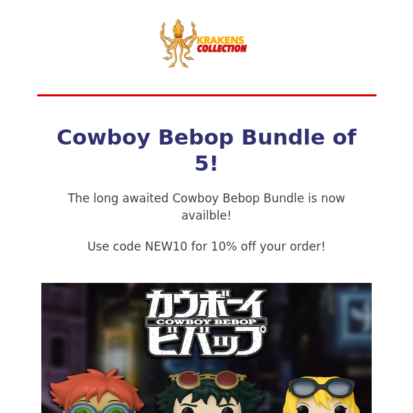 NEW: Cowboy Bebop Bundle of 5!